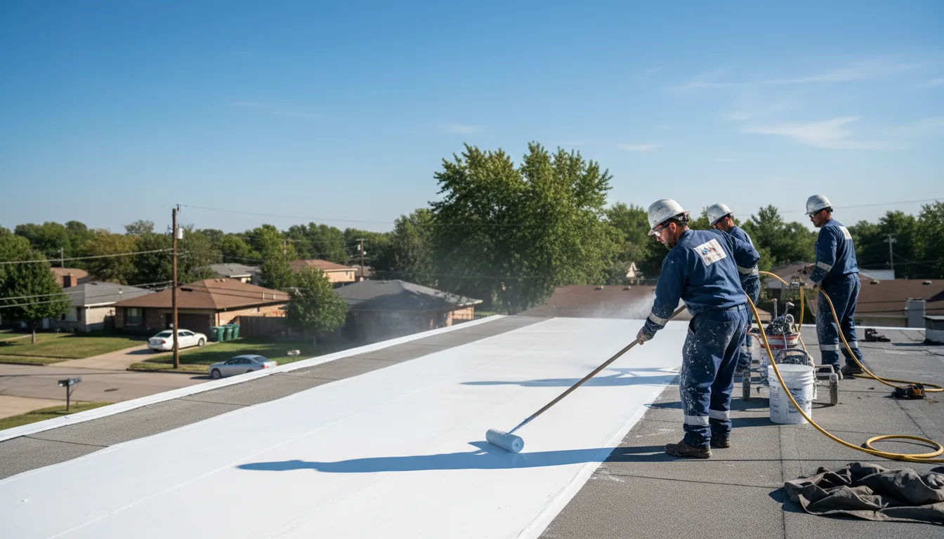 Commercial roof coating in Selma, IA near me
